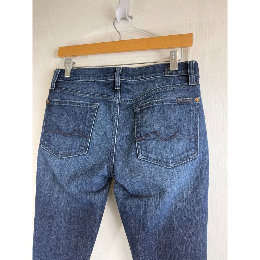 7 For All Mankind Women's Gwenevere Skinny Jeans Distressed Size 27 - Picture 3 of 12